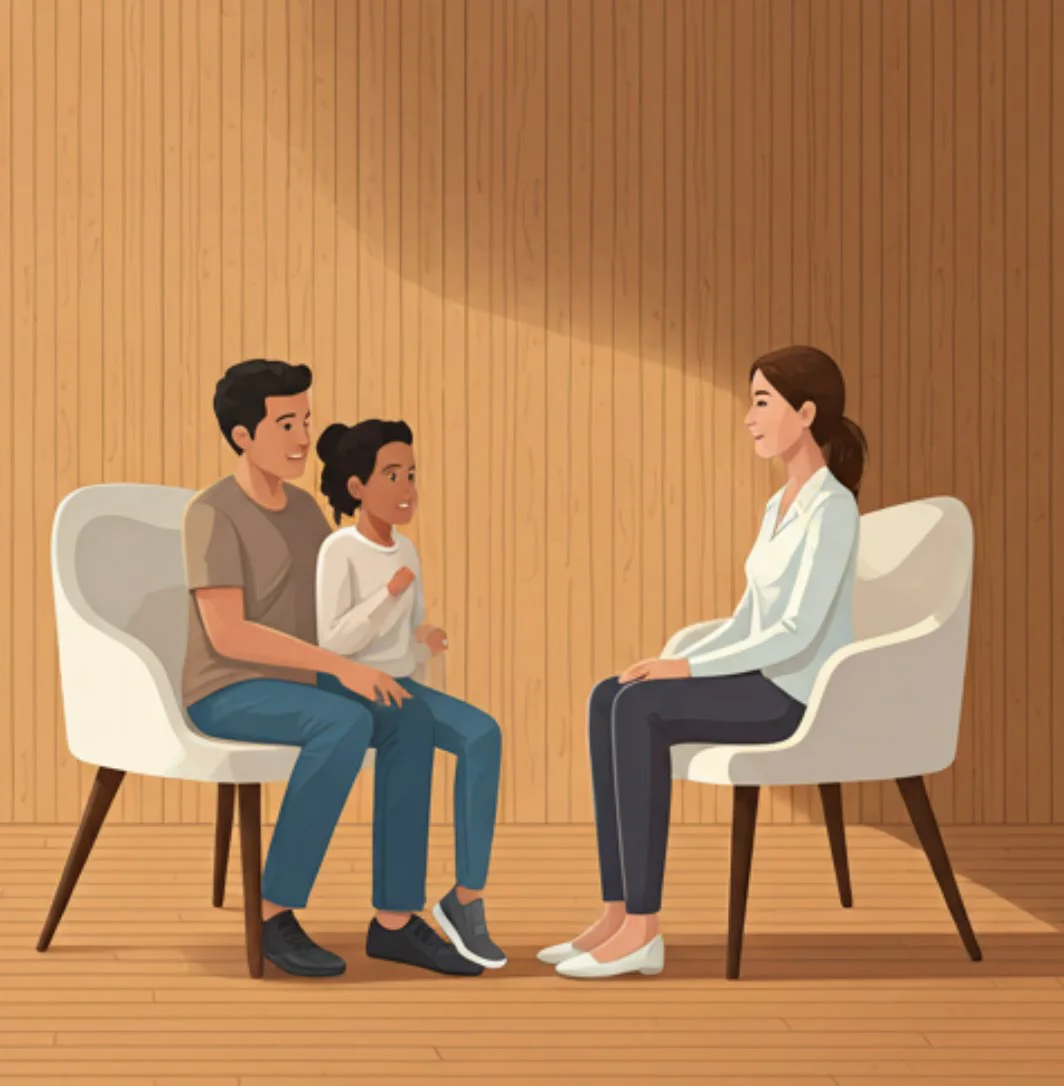 Illustration of family support