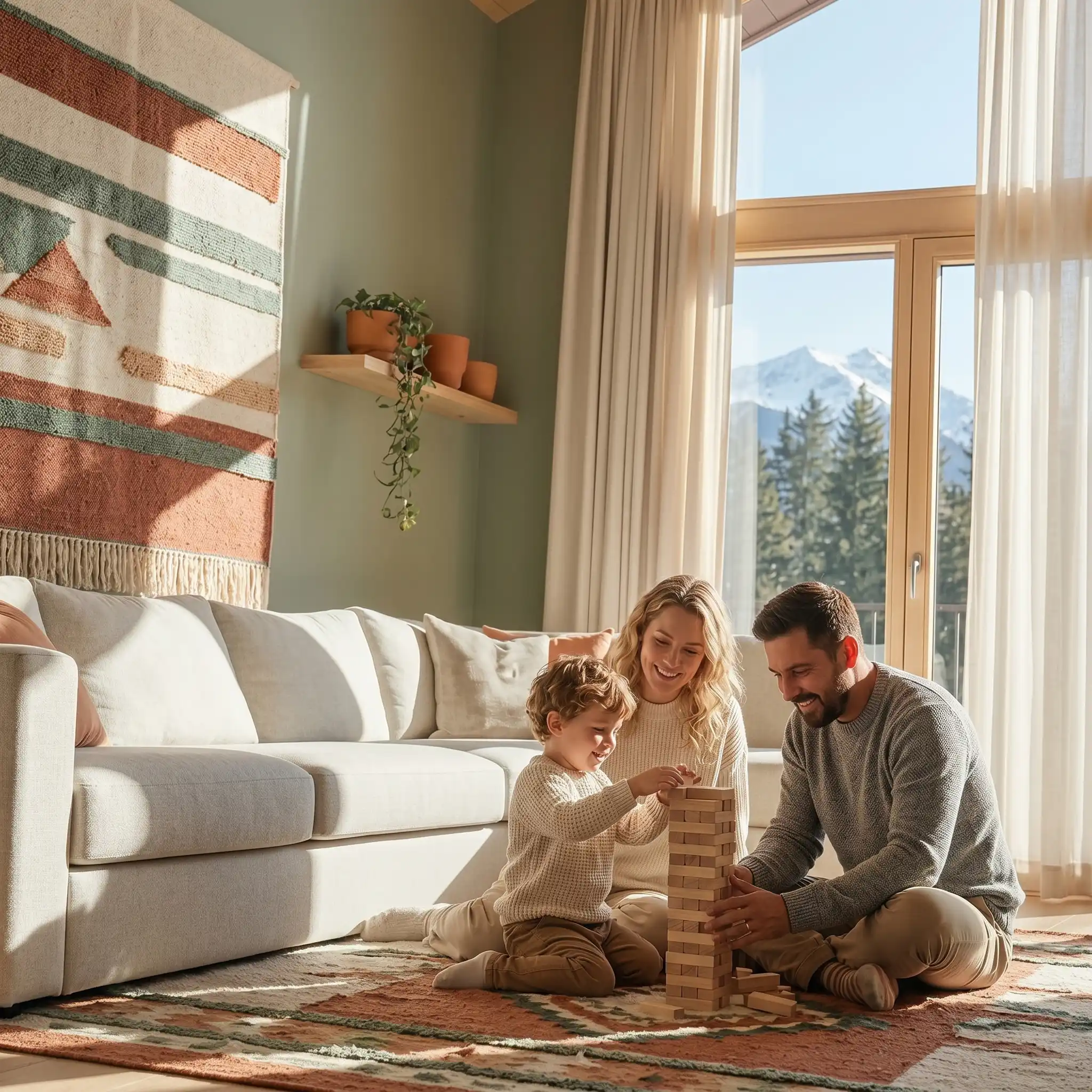 Family with a young child